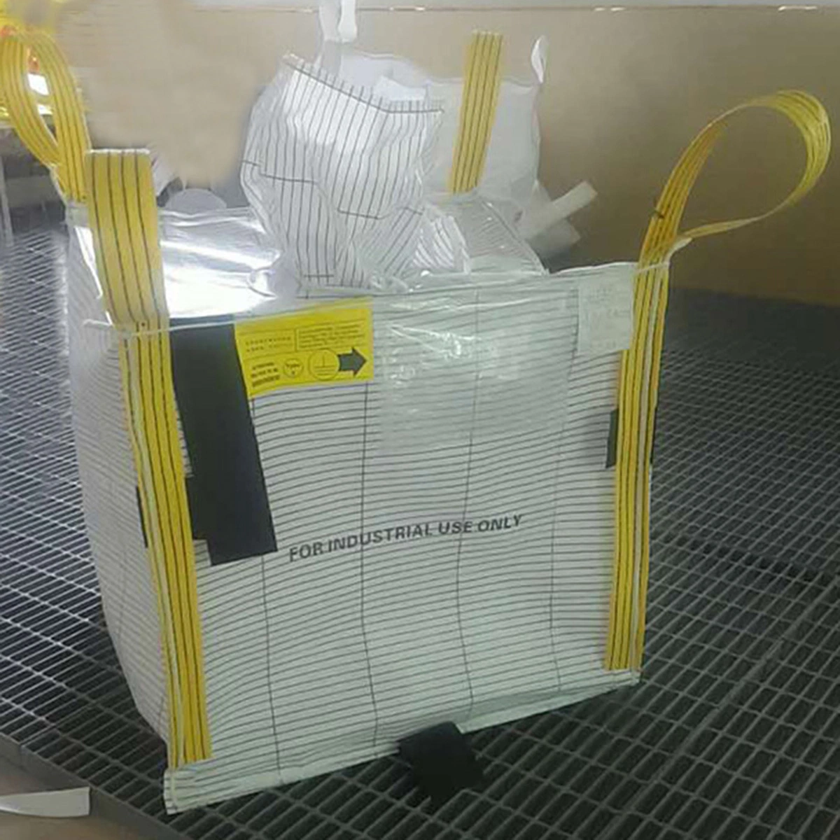 1ton Super Sack Conductive Jumbo Tote Bag 1250kg FIBC Anti-Static PP Woven Bulk Bag 1.5ton Big Bag