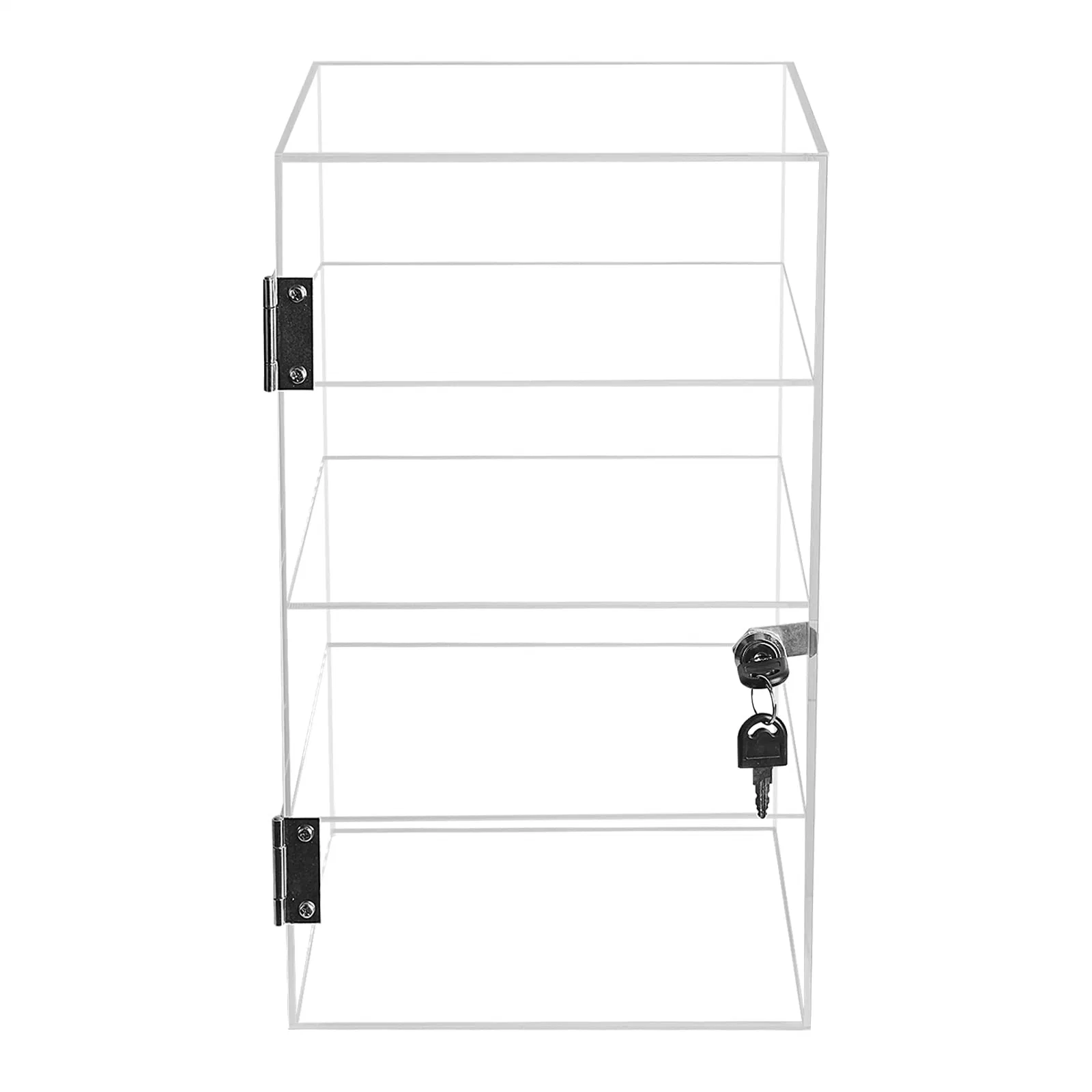 Best Seller Organic Glass Engraved Black Square Customize Shop Fixture Display Case