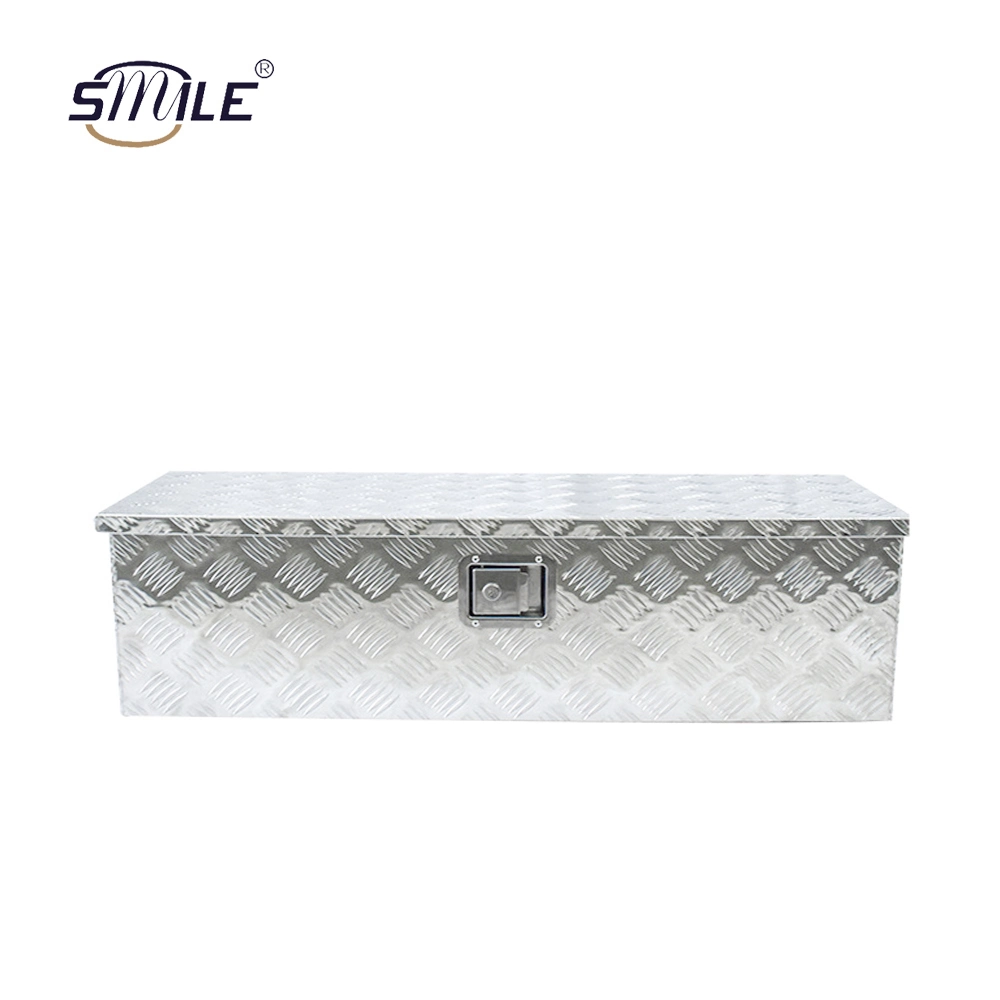 Smile Checker Plate Aluminum Trailer Truck Pickup Underbody Underbed Tongue Black Pickup Aluminum Panels Truck Tool Box