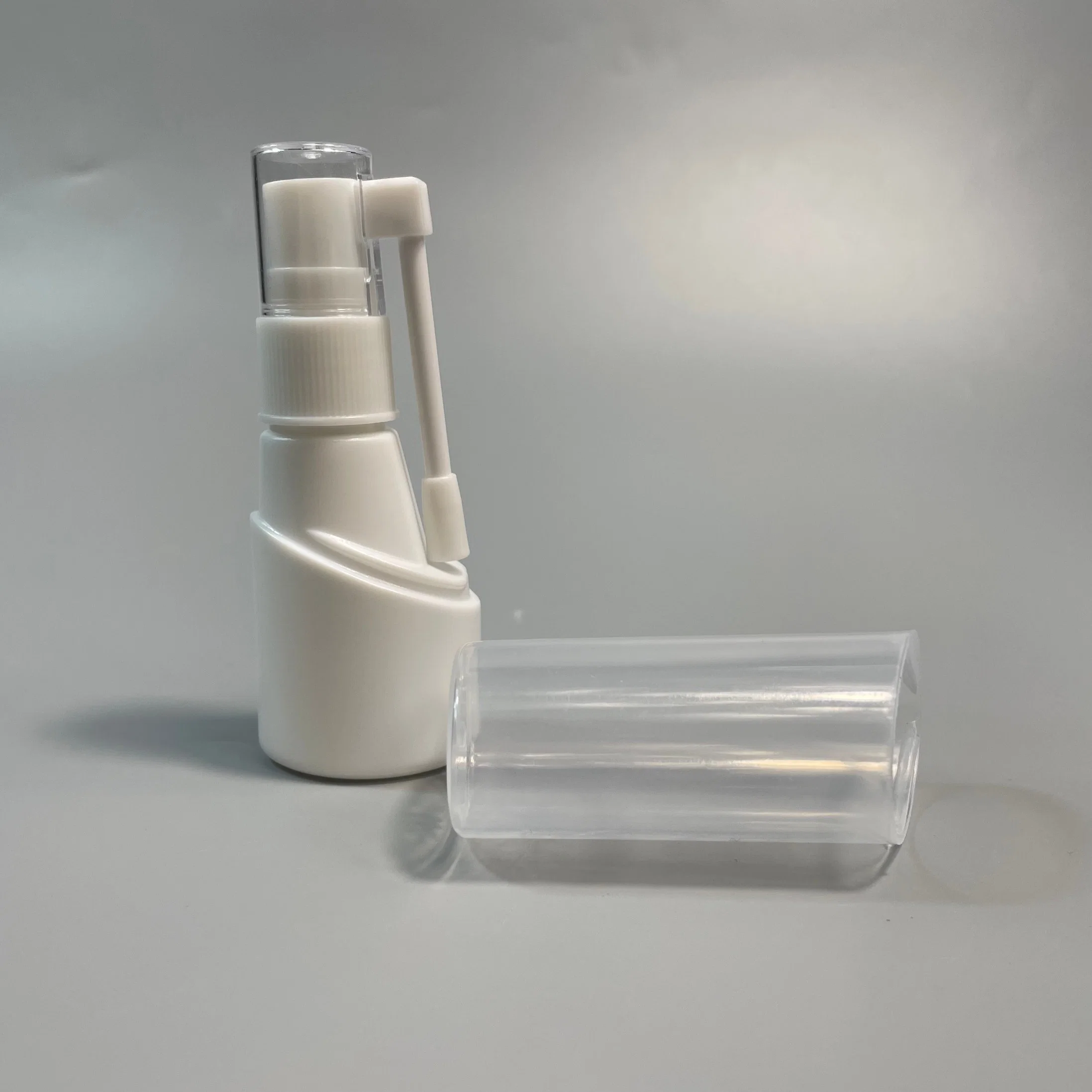 30ml /1oz 50ml Empty Refillable White Plastic Medical Mouth Oral Spray Bottles Pump Sprayer Container Vial for Saline Water Wash