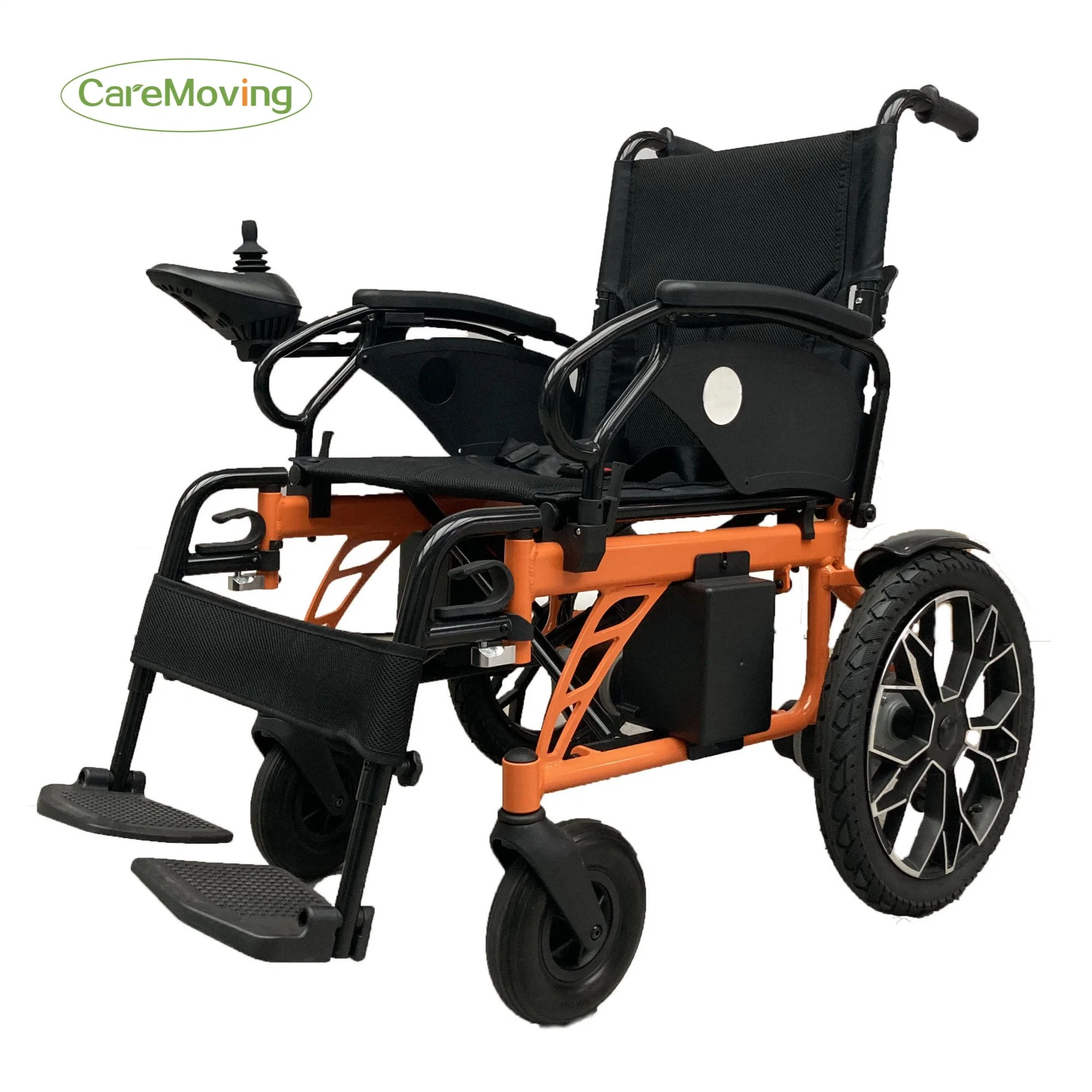 Grossista preço barato equipamento Hospital Electric Wheelchair Heavy Duty Aluminium Cadeira de rodas elétrica dobrável para desativada