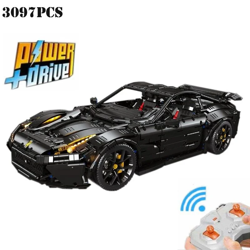 Remote Control Supercar Building Block Assembly Model Set Creative Child Toy