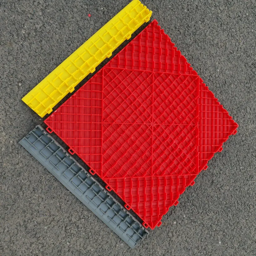 Safety Floor Mat for Wet Areas Use Non Slip PVC Durable Grating Plastic Tile