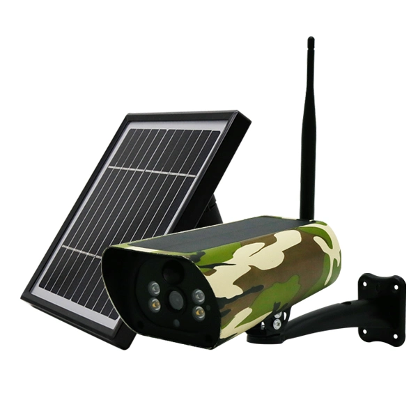 Smart 2MP Tuya APP de camuflaje de Videovigilancia exterior WiFi Solar Bullet cámara CCTV