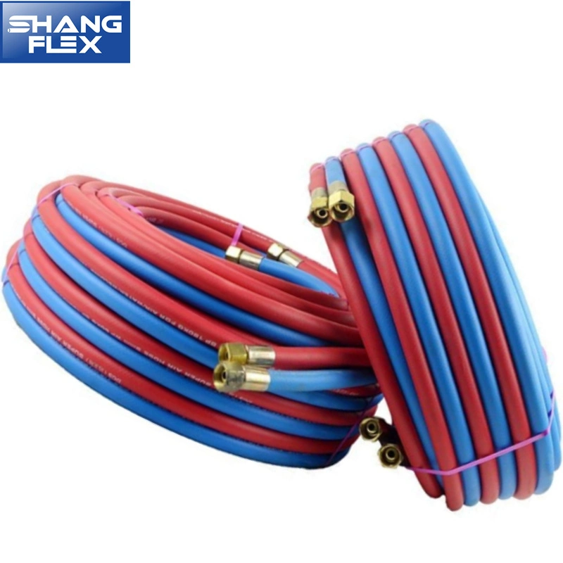 8mm Industrial PVC Rubber Oxygen & Acetylene Twin Welding Air Pneumatic Hose