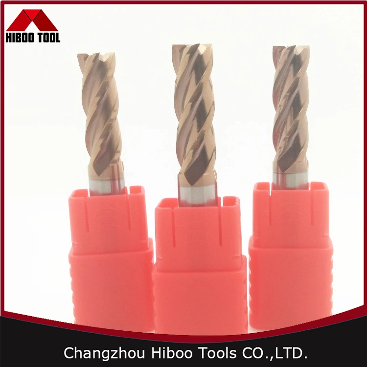 قاطع Tungsten Carbide High quality/High cost performance  Helix Square End Mill HRC55 الأداة