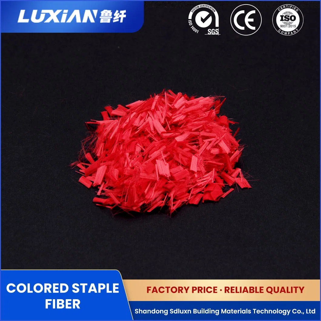 Sdluxn Gewöhnliche Feste Staple Faser Probe Verfügbar Farbe Regeneriert Polyester Fiber China Anti-Distortion Farbe Recyceltes Polyester Stapelfaser Lieferanten