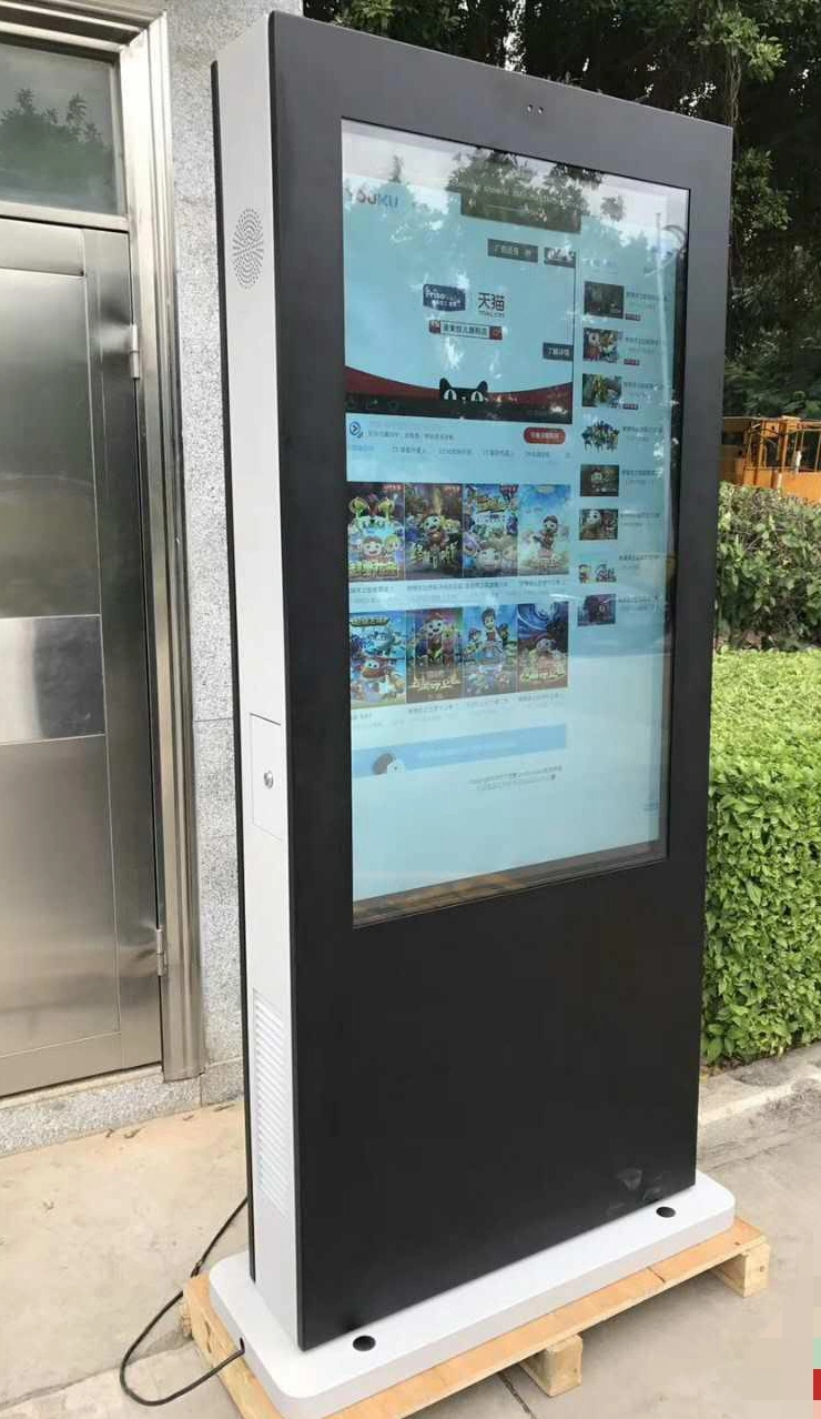 Air-Cooled Horizontal Screen Floor Highlighting Advertising Machine 55 Inch Android Tablet LCD Touch Screen LED Digital Signage Kiosk LCD Digital Display Bus TV