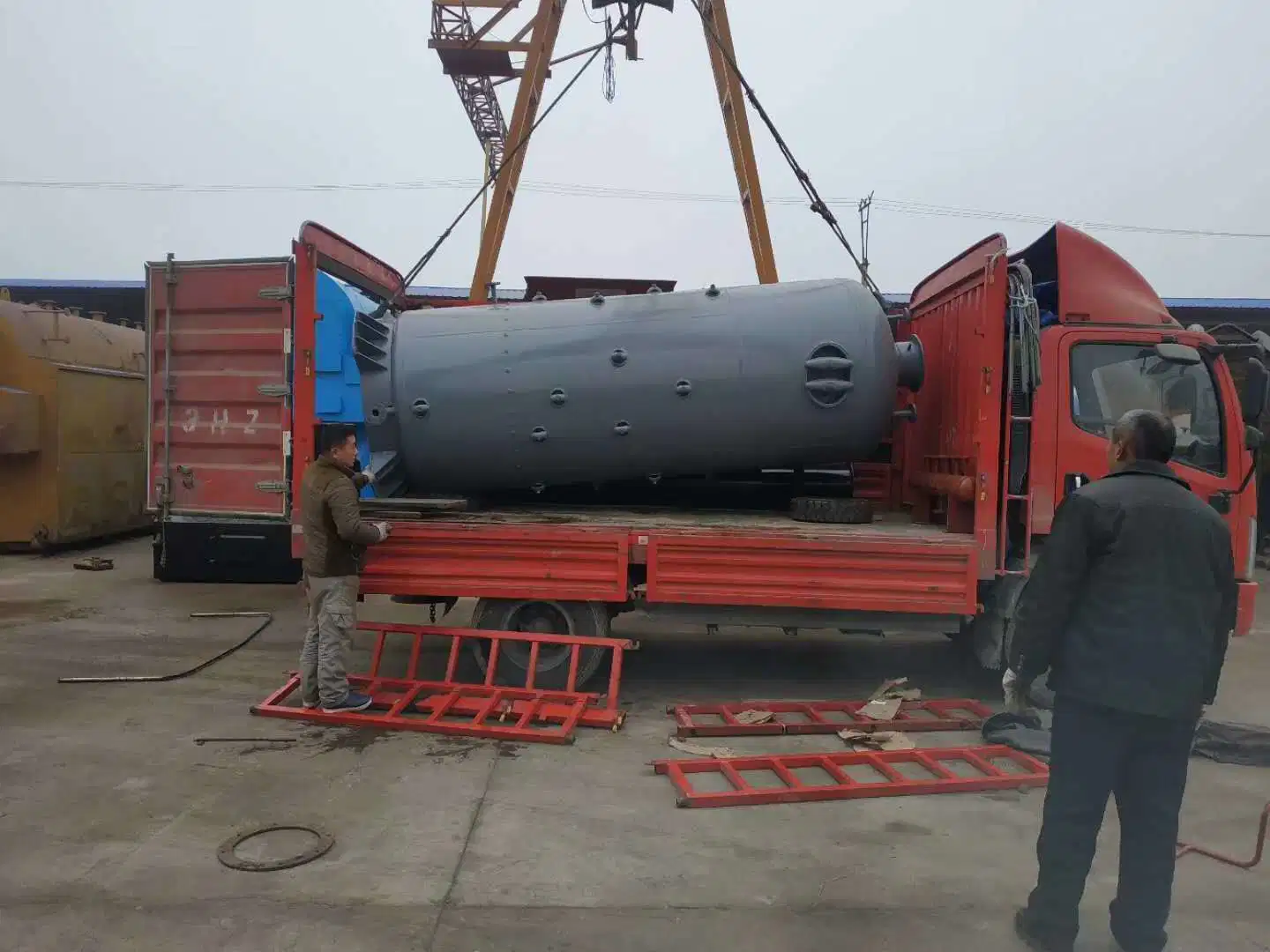 Factory Directly Vertical Industrial Coal Wood Fired Hot Air Generator Boiler