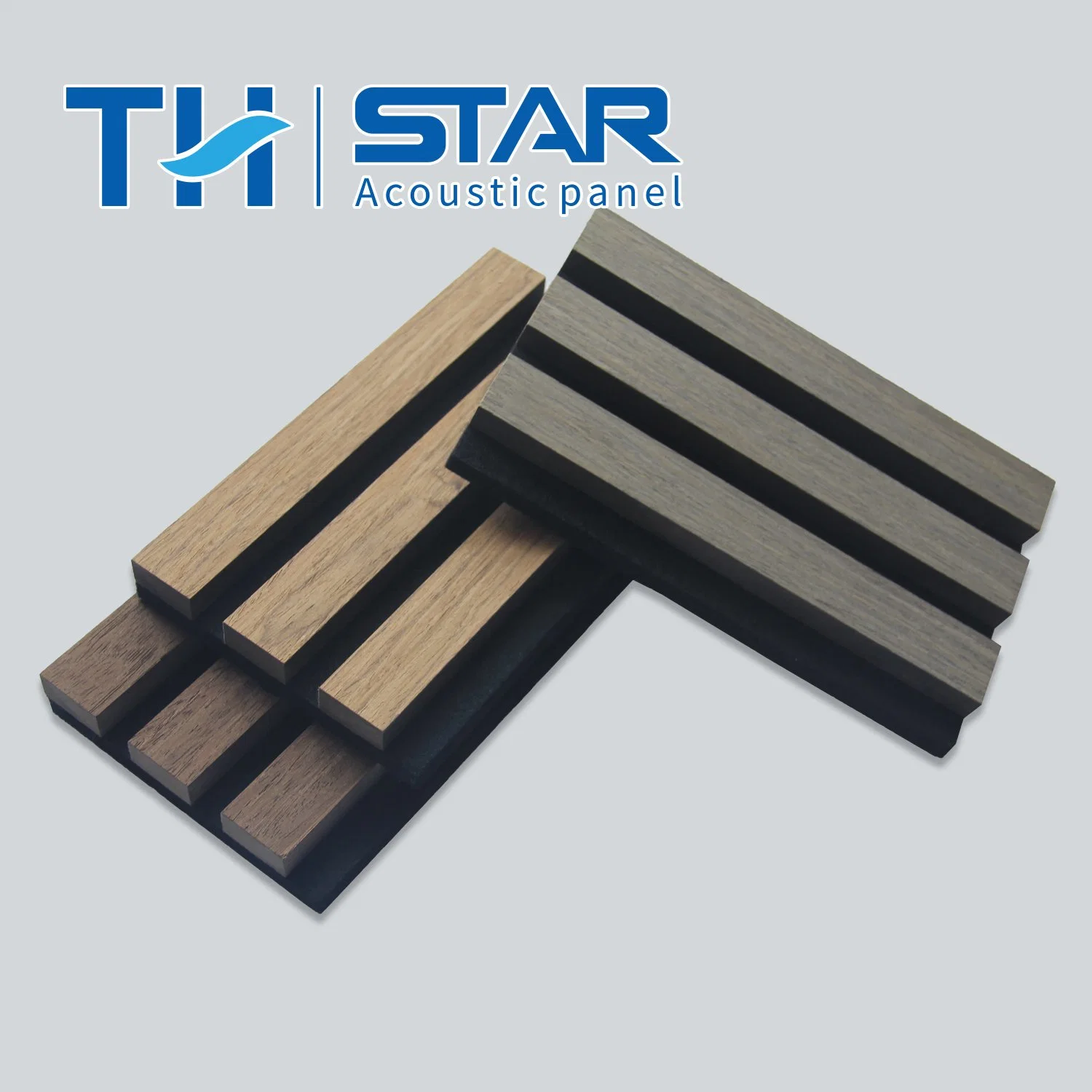 Wooden Slat Polyester and MDF with Veneer Acoustic Panel Fireproof Wood Finish Polyester Fiber Panel