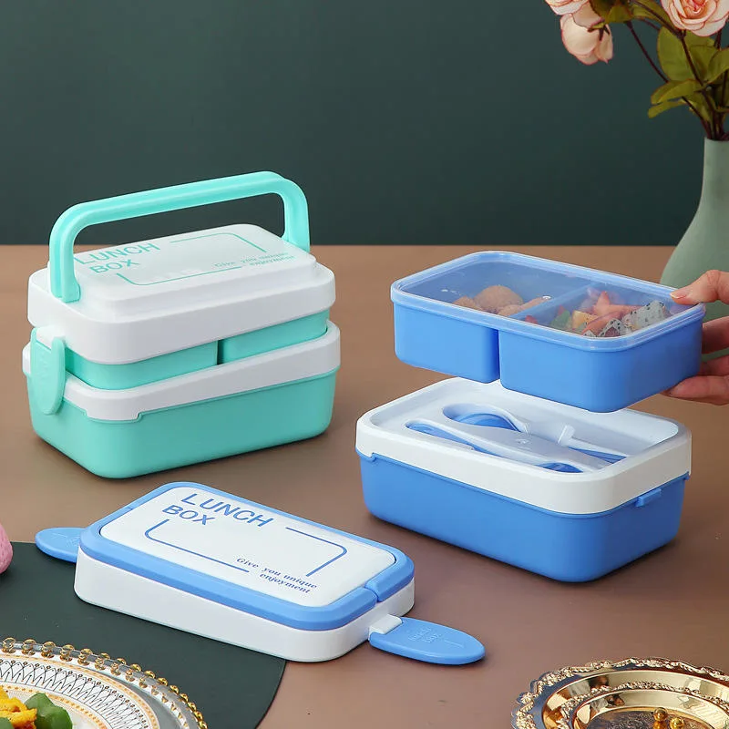 New Wholesale/Supplier Student Portable 1500ml Large Capacity Plastic Lunch Box Home