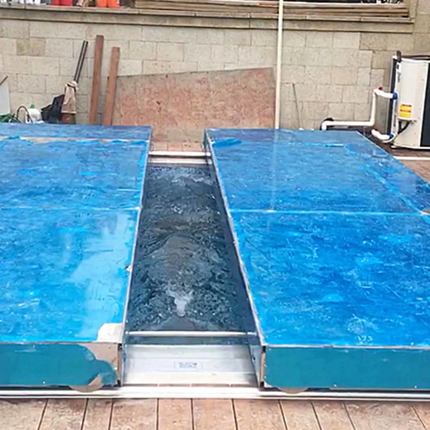 Automatic Swimming Pool Winter Cover Bearing 150kg