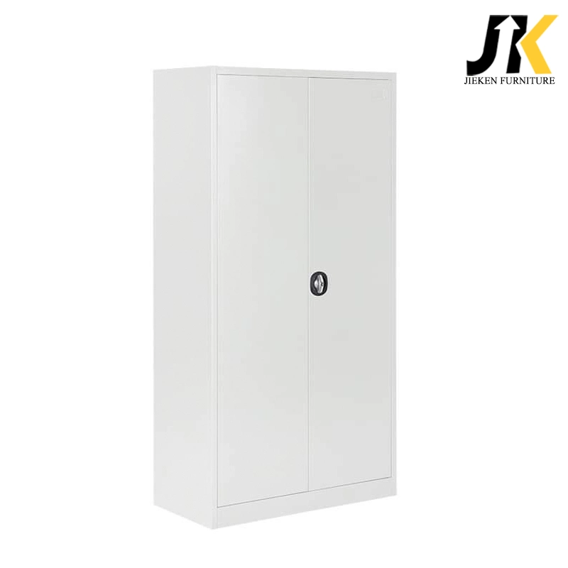 Large Double 2 Swing Door Cupboard Lockable Metal Storage Office Steel Cabinet