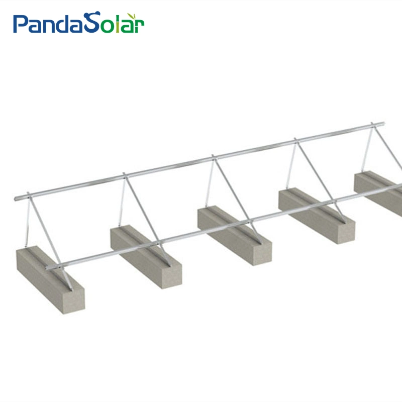 Usine OEM solaire en aluminium anodisé de rayonnage de fixation du support profil triangle réglable