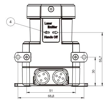 Nuevo diseño de piezas de repuesto Agv Navegación Mini Robot industrial de sensor Lidar