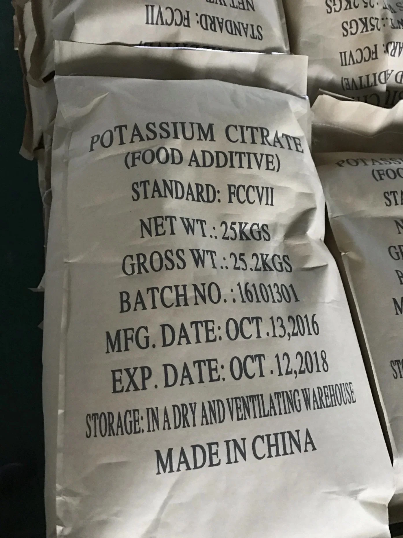 Potassium Citrate Food Grade CAS 866-84-2 with Cheap Price