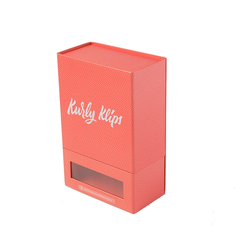 Factory Cosmetics Recyclable Nail Corrugated Wig Paper Box for Online Store