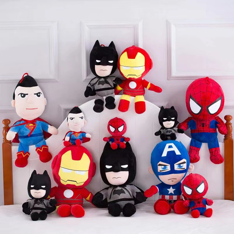 Spiderman Plush Toys Movie Dolls Marvel Avengers Soft Stuffed Hero Captain