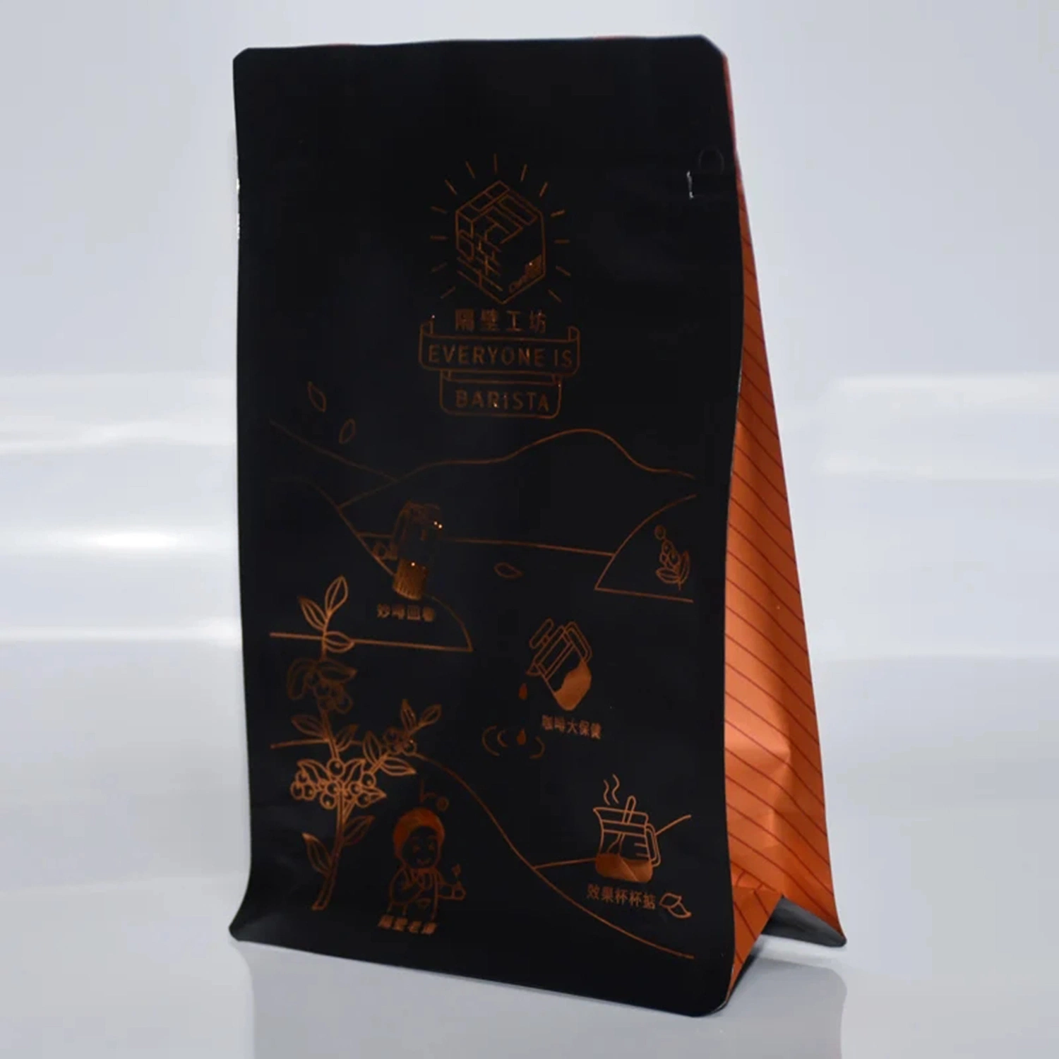 Biodegradable Custom Printing Compostable Coffee Bags Stand up Pouch Kraft Packing Paper