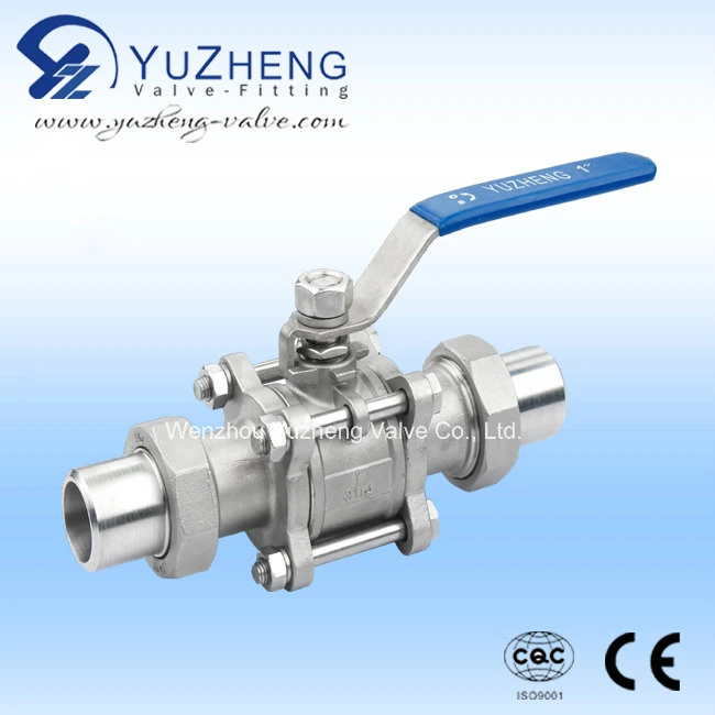 3PC Long Welding Ball Valve