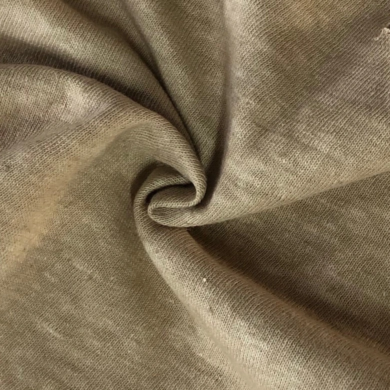 Natural Dyed Hemp Organic Cotton Fabrics in Brown Color (ND-0346-0002)