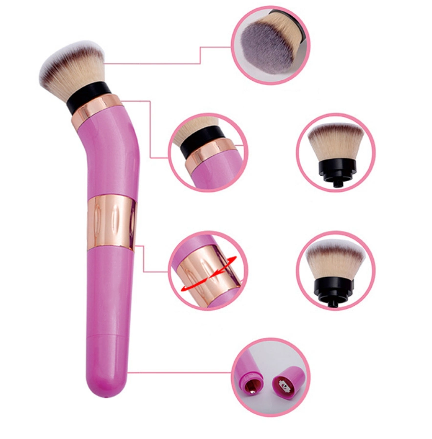 360 Degrees Rotating Brush Portable Battery Powered Electric Cosmetic Brush