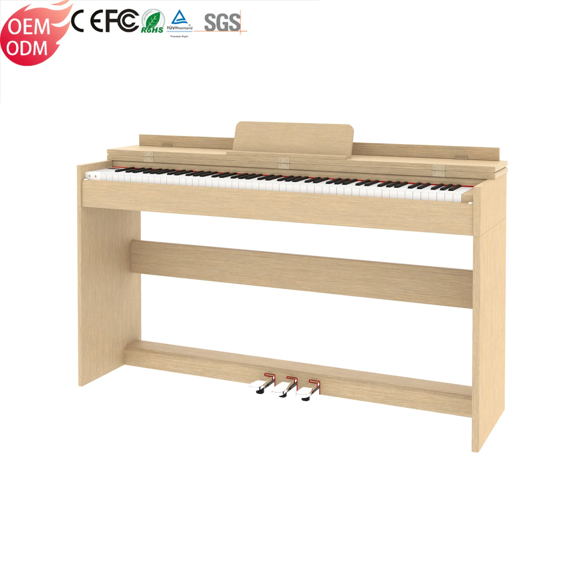 مفاتيح بيانو رقمي 88 مفاتيح لوحة مفاتيح قياسية تعمل باللمس ولوحة مفاتيح بيانو إلكترونية بيانو