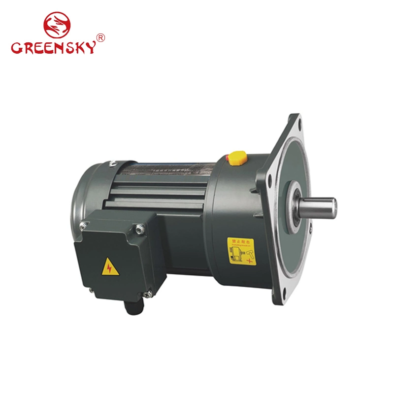 High Power 0.1-0.75kw 3 Phase AC Gear Motor with Brake