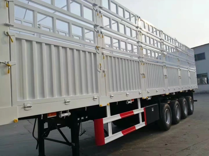 50-70 tonnes Remorque de camion lourd à haute paroi latérale de type durable