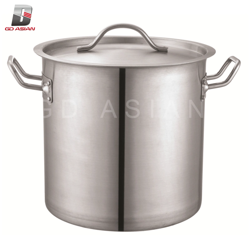 03 71liter~225liter High Body Stock Pot - Folded Rim Without Loop