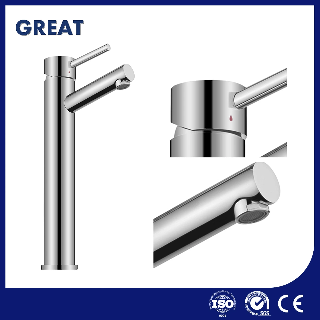 Great Single Hole Faucet Suppliers Bathroom 1 Hole Sink Faucet Gl4911A49 Chrome High Single Lever Basin Faucet China Quality Ceramic Cartridge Wash Basin Tap