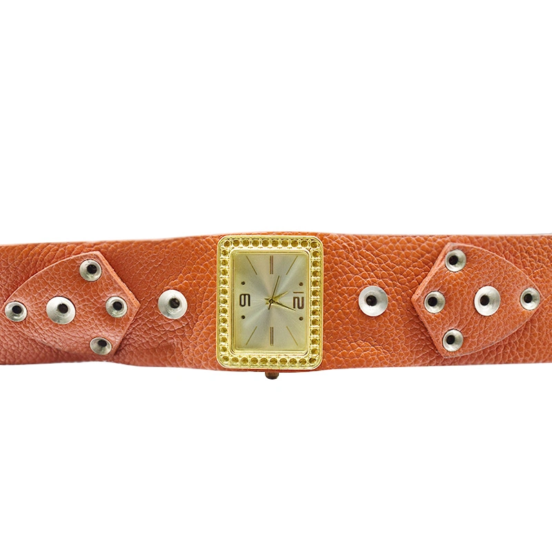 Wholesale/Supplier Wide Special Case Leather Strap Quartz Ladies Watch (cm0048)
