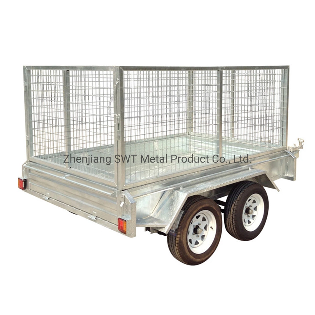 Hot Dipped Concrete Box Trailer Side Tipping