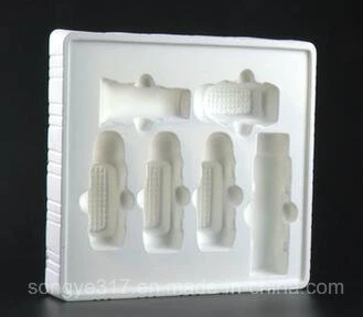 White PS High quality/High cost performance  Flocking Blister for Cosmetics