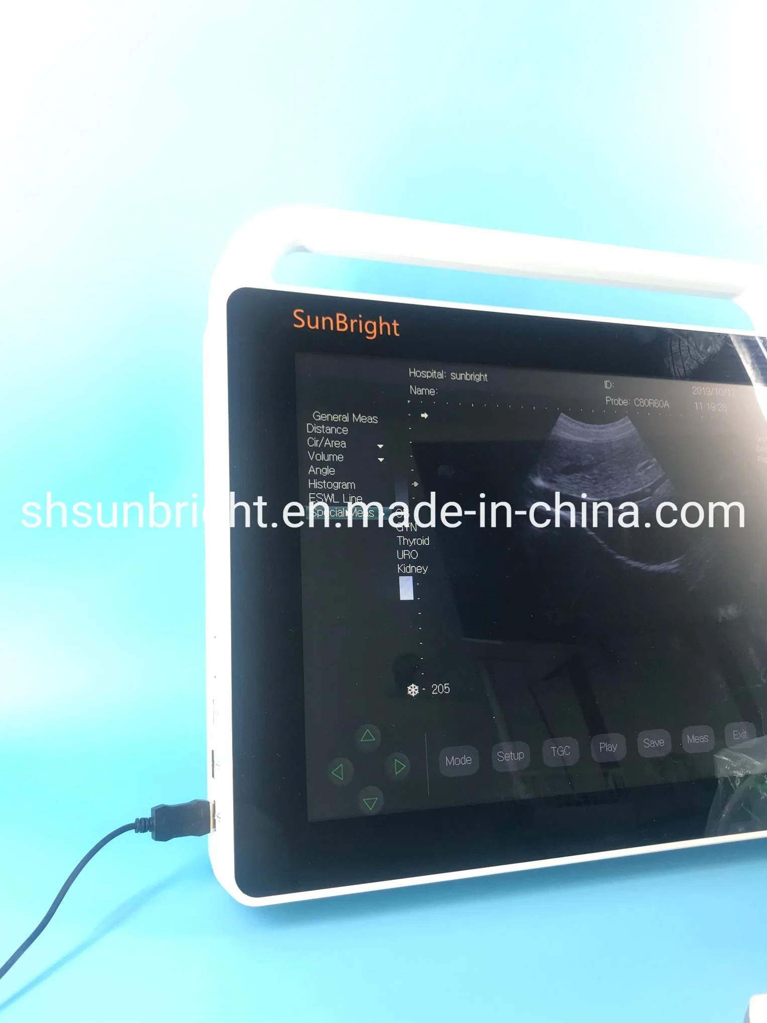 Medical Equipment Full Digital Echography Portable Trolley Ultrasound Machine