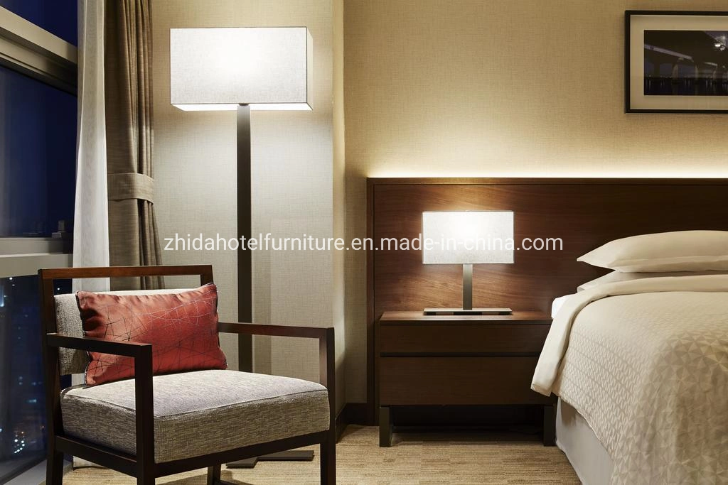 Antike Stil solide Rosenholz Bett King-Size-Schlafzimmer-Bett für Hotel
