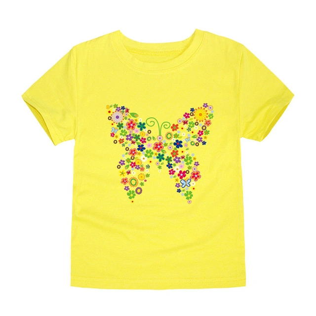 Custom Children T-Shirts Multi Colors Soft Touch High quality/High cost performance  Girl's T-Shirts