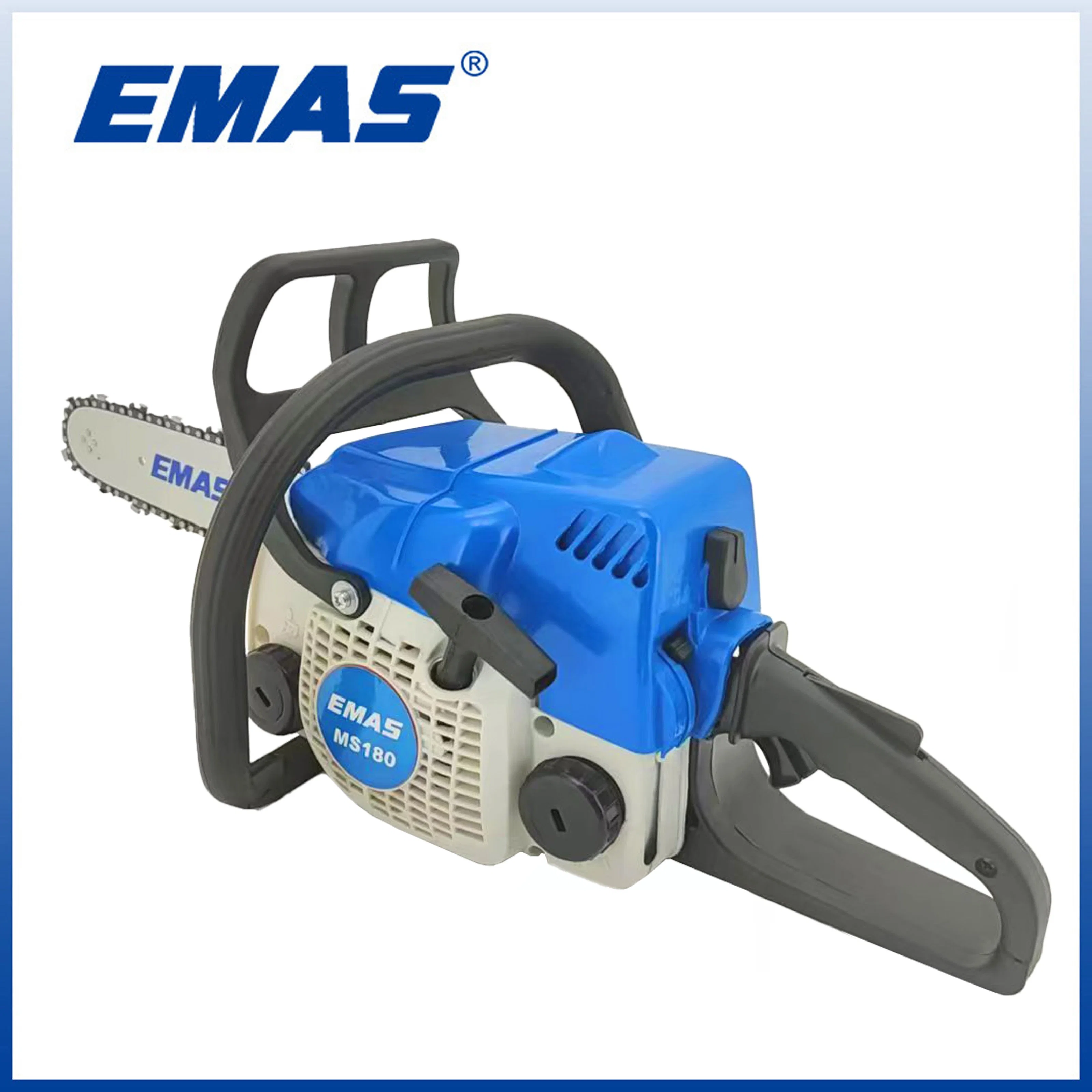 EMAS Home باستخدام ماكينات قطع الأخشاب الصغيرة منشار البنزين سعة 32 سنتيمتر مكعب E180