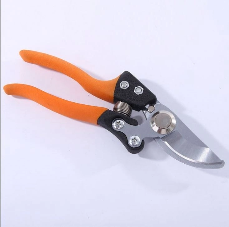 Professional High Carbon Steel Garden Bypass Pruning Shears with PVC Handle for Pruning