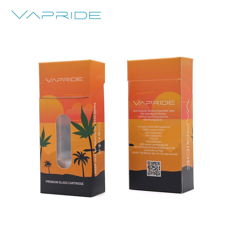 Vapride Paper Box OEM Private Label Paper Packaging for 510 Thread Cartridge