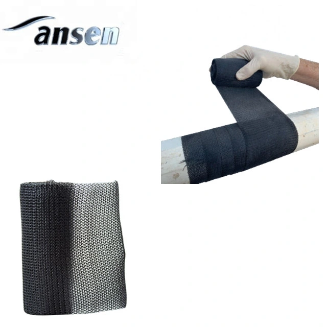 Protective Fibreglass Fabric Coated Composite Pipe Repair Material PU Resin Fiberglass Cast