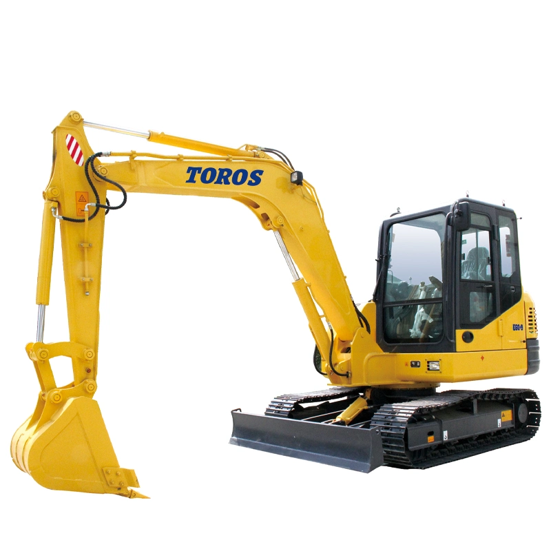 Air Conditioning Cabin Excavator 6t Toros Te60 Operating Weight 6000kgs Hot Sale