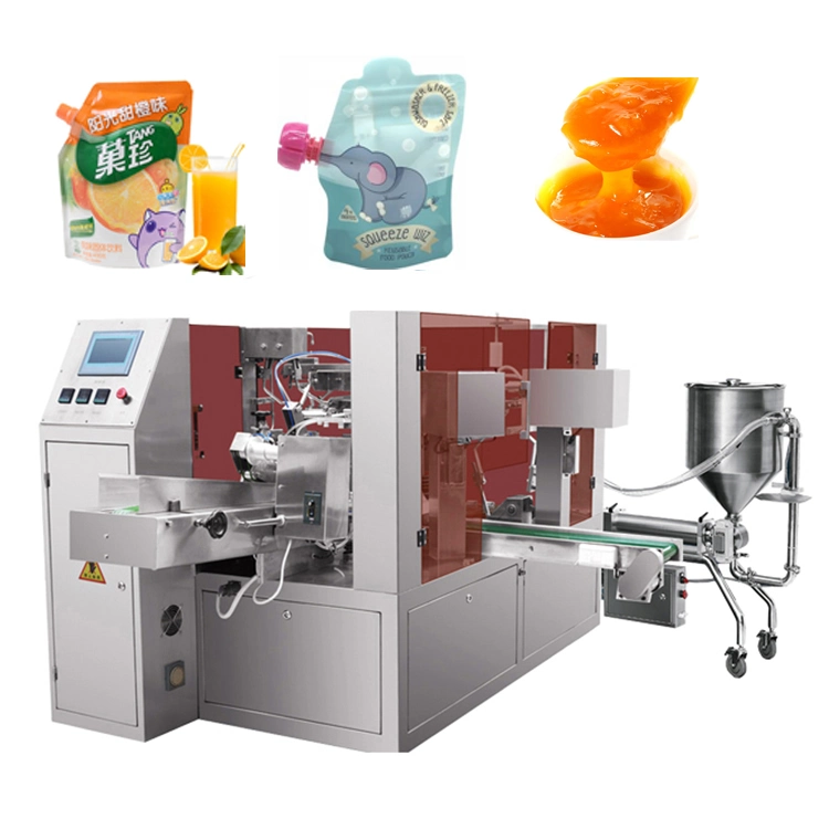 Manufacture Multi-Function Automatic Mayonnaise Detergent Filling Paste Spout Pouch Packaging Sauce Liquid Packing Machine