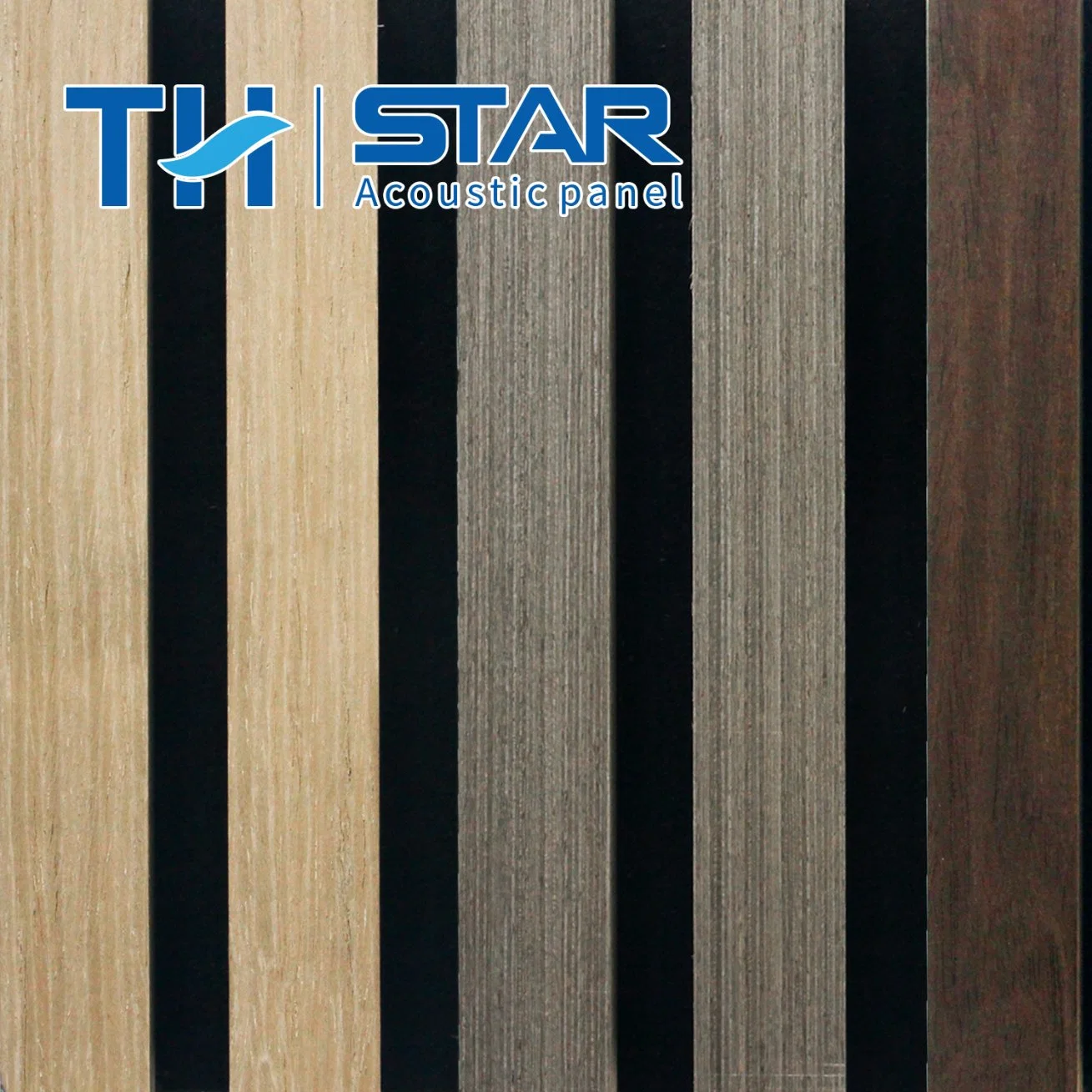 100% Sound Absorption Wool MDF Wooden Board Polyester Fiber MDF Wall Slats Acoustic Wood Panel