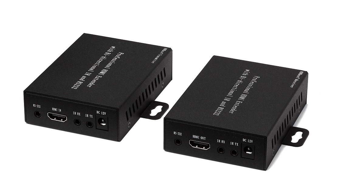 O Audio Video 70m 4K Hdbaset Extensor HDMI Rransmitter e receptor com 20-60kHz bidirecional IR