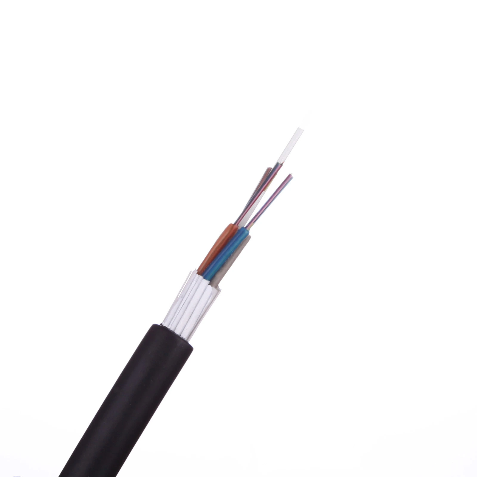 Tubo solto G657FTTH um cabo de fibra ótica GYFTY G casaco único dielétrico de todos os fios de fibra de vidro reforçada