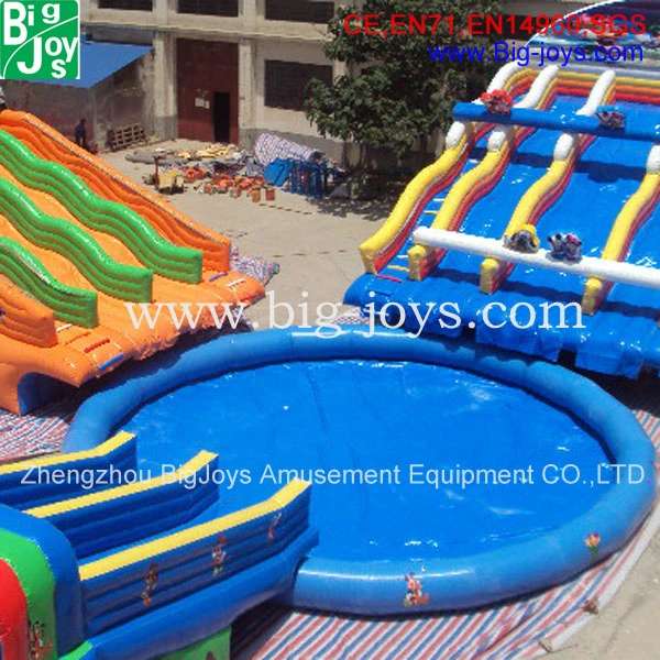Inflatable Mobile Water Park with Pool (Mobile Water Park-013)