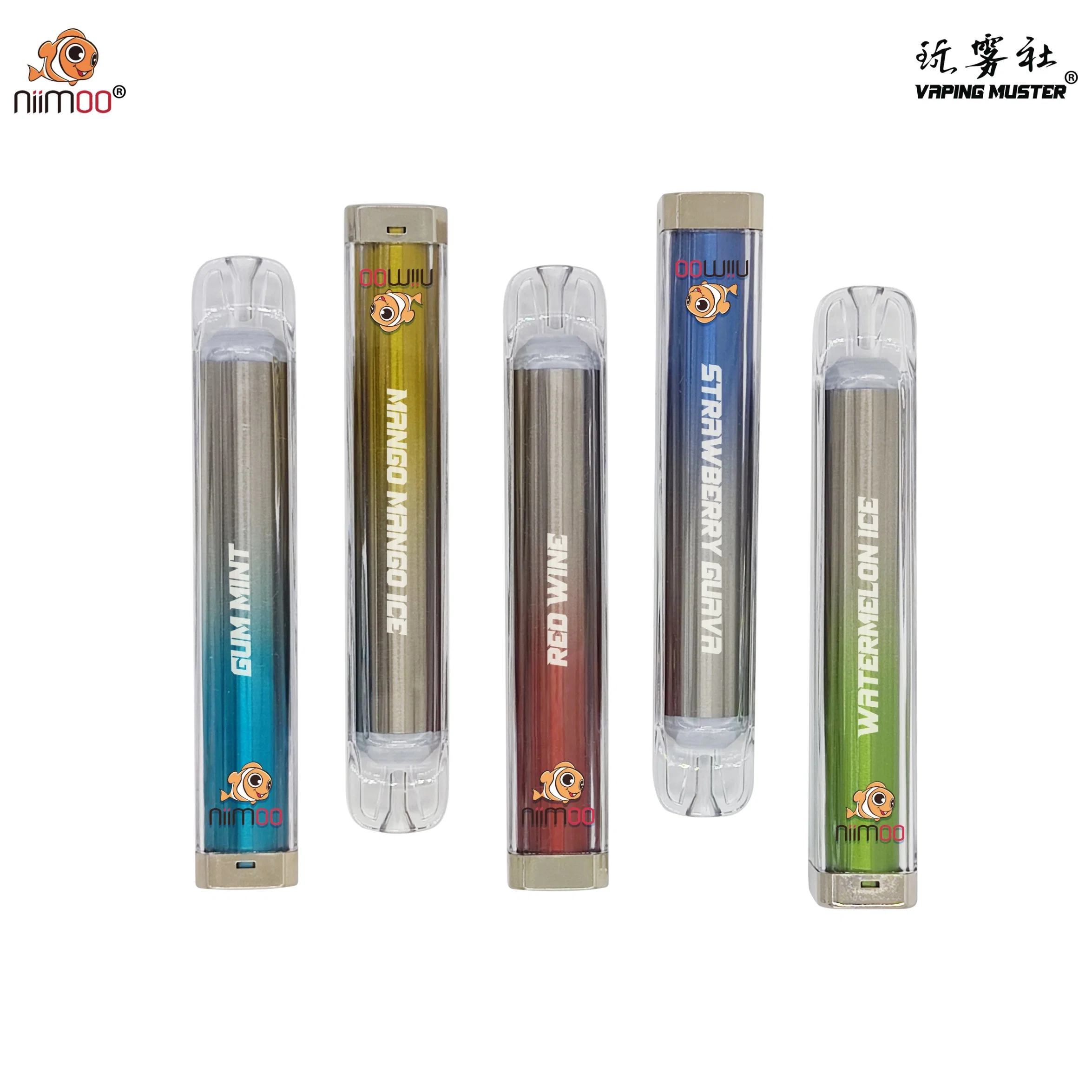 Niimoo Wholesale Electronic Cigarette Vaporizer with 1000 Puffs Mesh Coil Crystal Disposable Vape