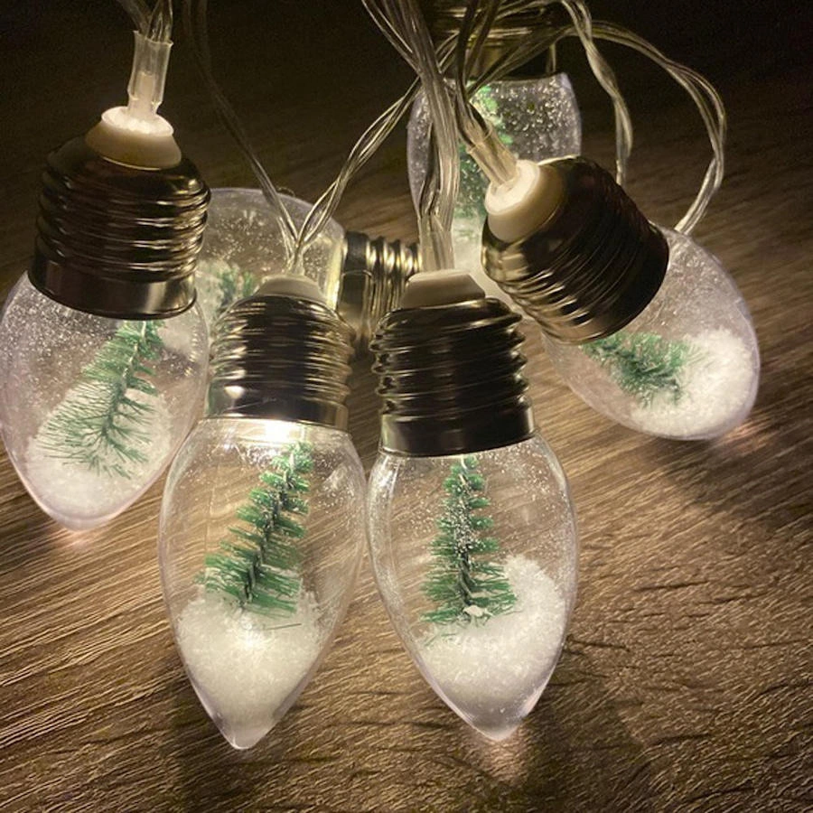 Spotlight Bulb Ornament Outdoor Party Craft Motif Festival LED String Motif Light