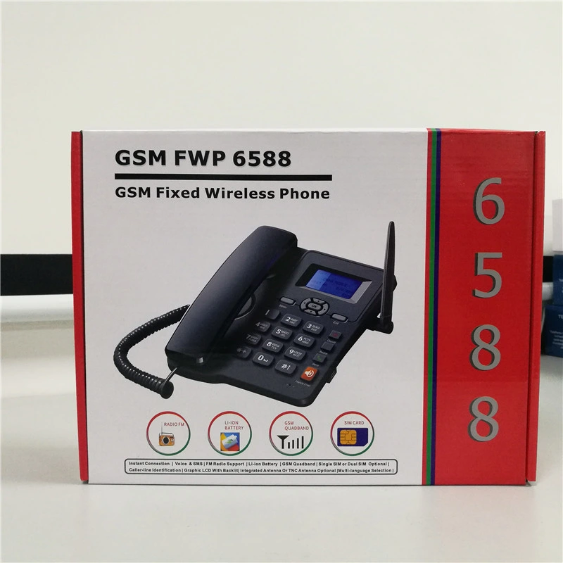 FM Radio SMS Support Landline Dual SIM GSM Fixed Wireless Telephone